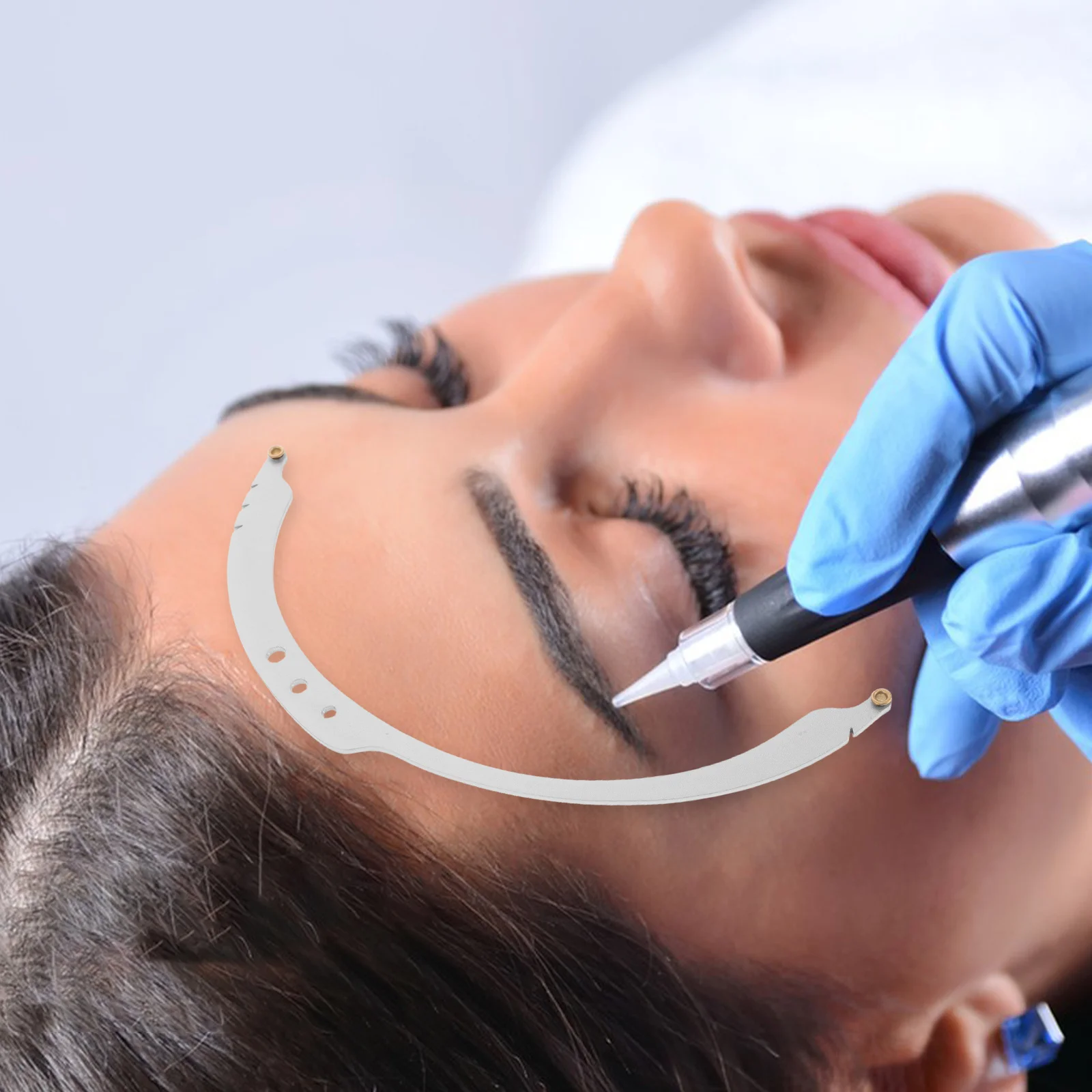 Professional Eyebrow Positioning Measuring Tool Ruler Adjustable Stencil for Symmetrical Brow Design Artist