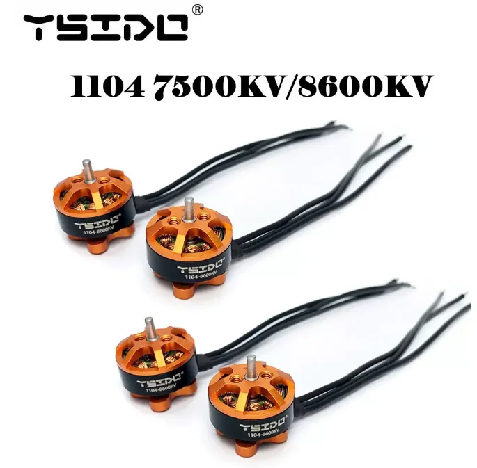1-4PCS YSIDO 1104 F1104 Brushless Motor 7500KV 8600KV Micro RC Drone Motor for 90-110mm Tiny Whoop FPV Alpha A75, Beta75X,Crux3