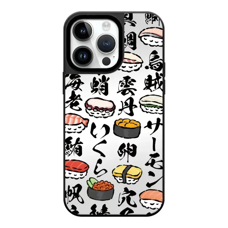 Bodhidharma Doll iPhone 11 12 13 14 15 16 Pro Max Mirror Surface MagSafe Case Cover Shell