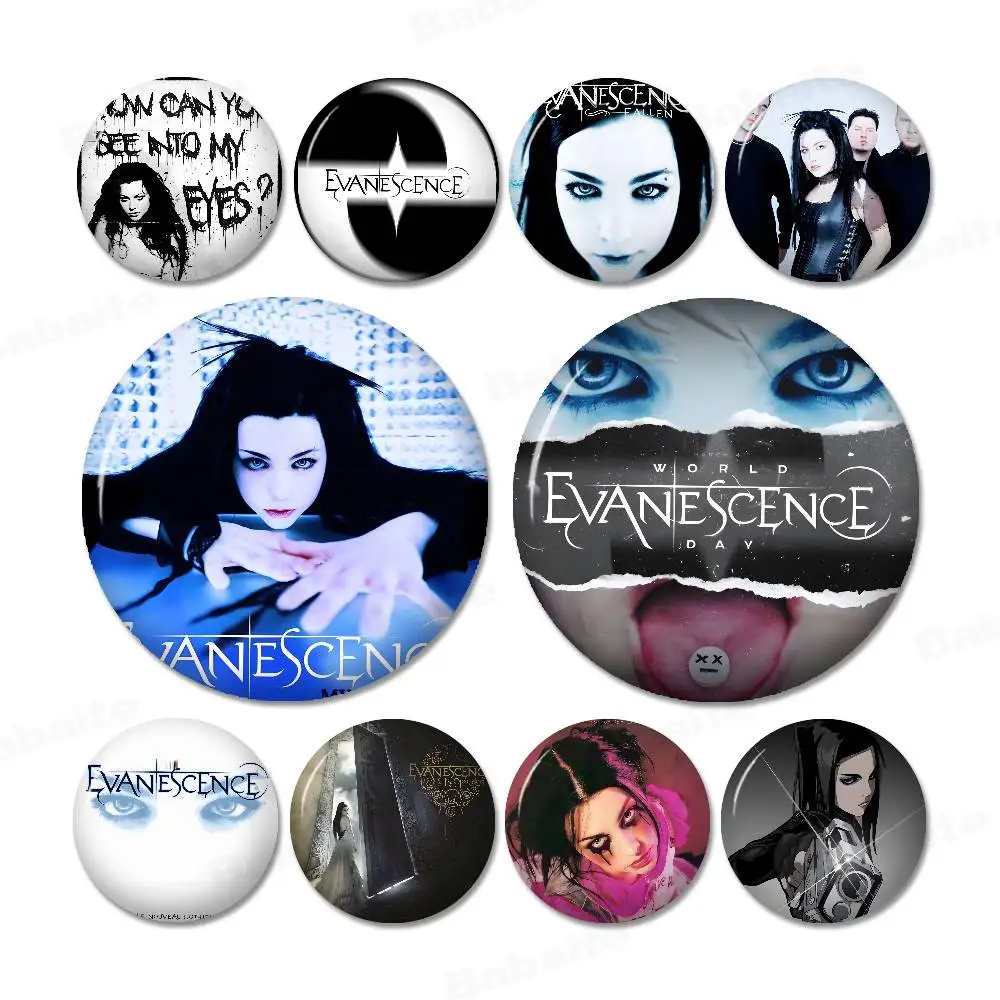 E-Evanescence Fallen A-Amy Lee 58mm Pins Funny Badge Interesting Cartoon Animals Brooches Backpack Clothes Gift Accessory