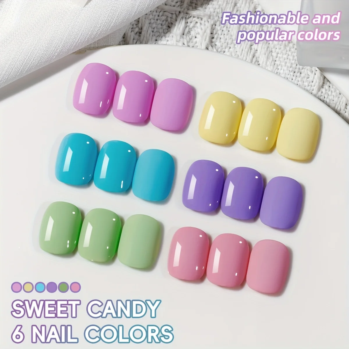 6 قطع من طلاء الجل الاحترافي النابض بالحياة بالأشعة فوق البنفسجية LED - نقع قبالة مانيكير فن الأظافر لتصاميم الأظافر المذهلة #4