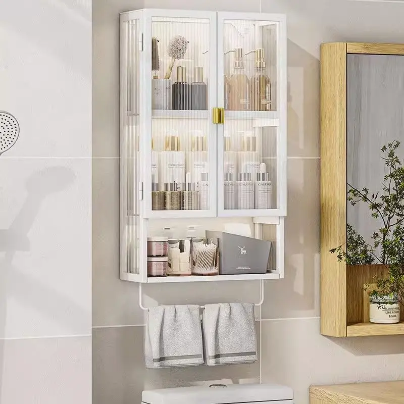 

Toilet Shelf Above Waterproof Wall Cabinet Bathroom Locker Toilet Storage Rack Small Wall Cabinet