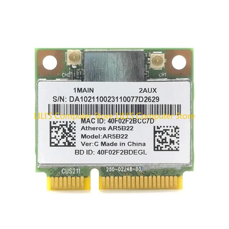A52B AR5B22 Mini PCI-E rete PCI-E 2.4/5GHz Doppia frequenza 300m Adattatore WLAN 300m