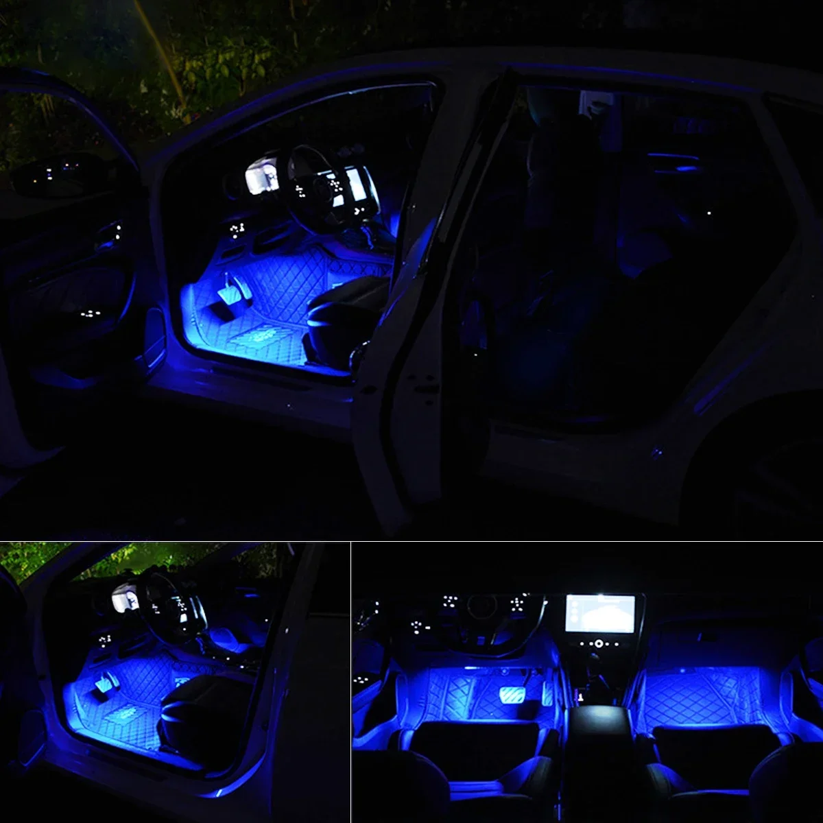 팝 Led 자동차 발 주변 조명 네온 무드 조명 백라이트 USB 제어 자동 인테리어 장식 분위기 조명