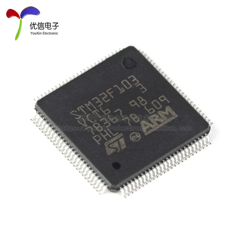 10PCS original authentic STM32F103VCT6 LQFP-100 ARM Cortex-M3 32-bit microcontroller MCU  