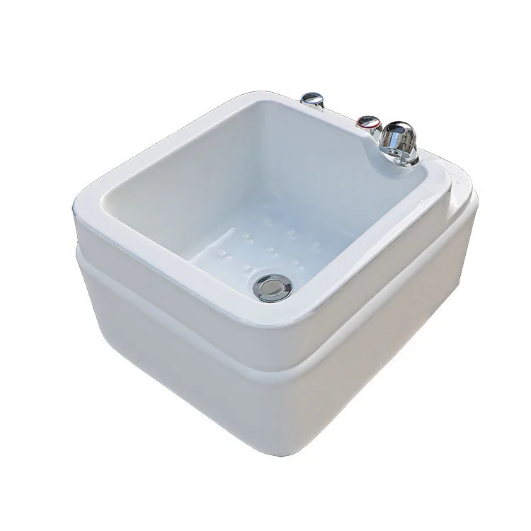 

Manufacturer wholesale acrylic manicure foot bath basin therapy club square health