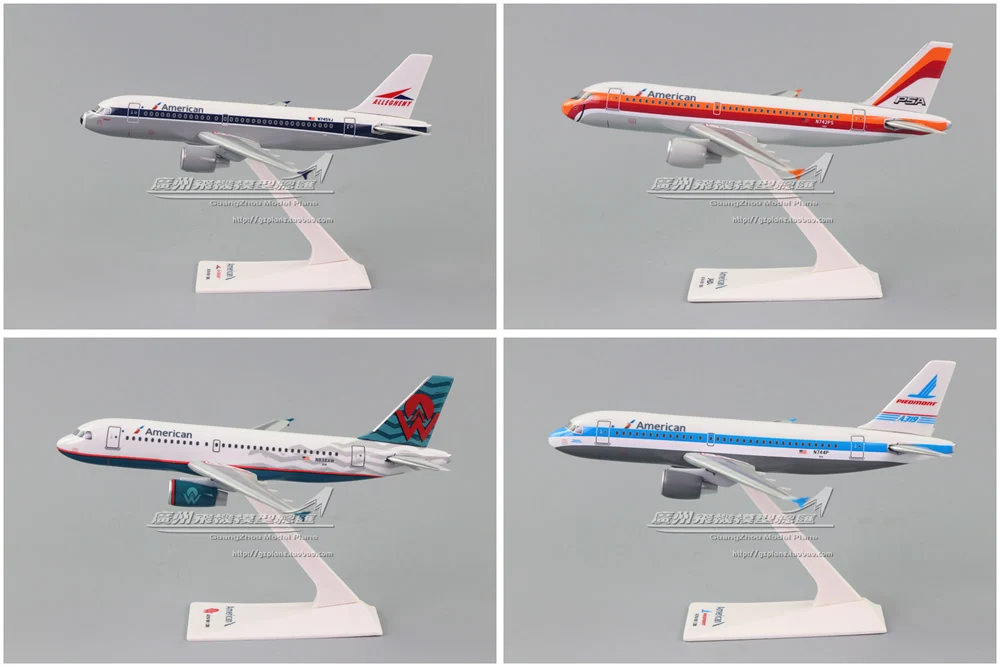 

NEW 17CM American Airlines Airbus A319-100 Plastic Assembly Simulation Aircraft Model 1:200 Plane Model Collector