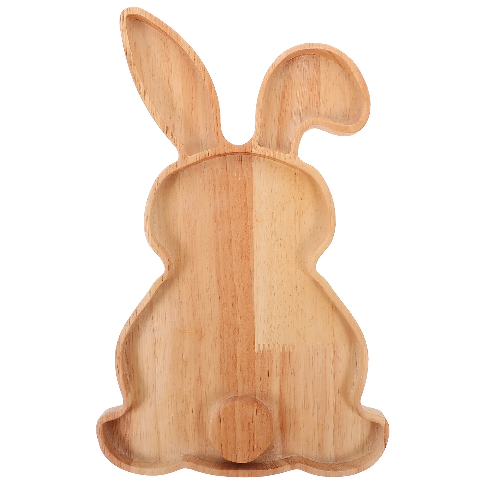 Easter Bunny Charcuterie Board Rabbit Tray Kids Snacks Shape Wooden Candy Plate Plates Chocolate