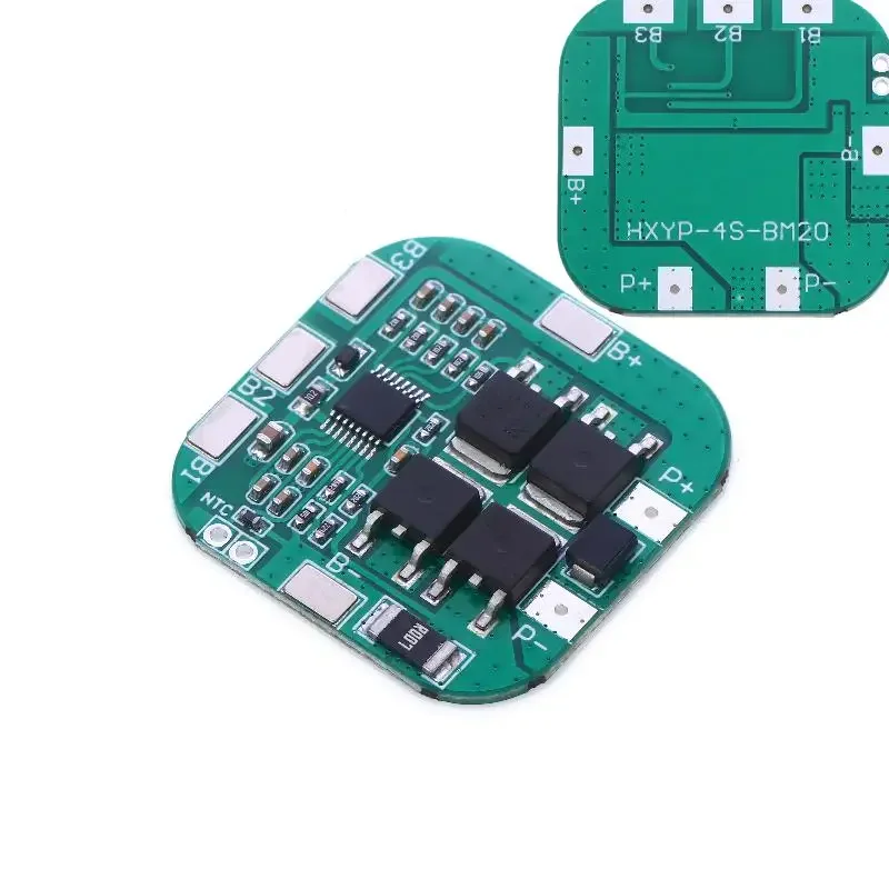 

1 шт. для литиевых аккумуляторов LiCoO2, LiMn2O4, 18650, 4S, 14.8В/16.8В, 20А, Li-ion, плата защиты BMS PCM