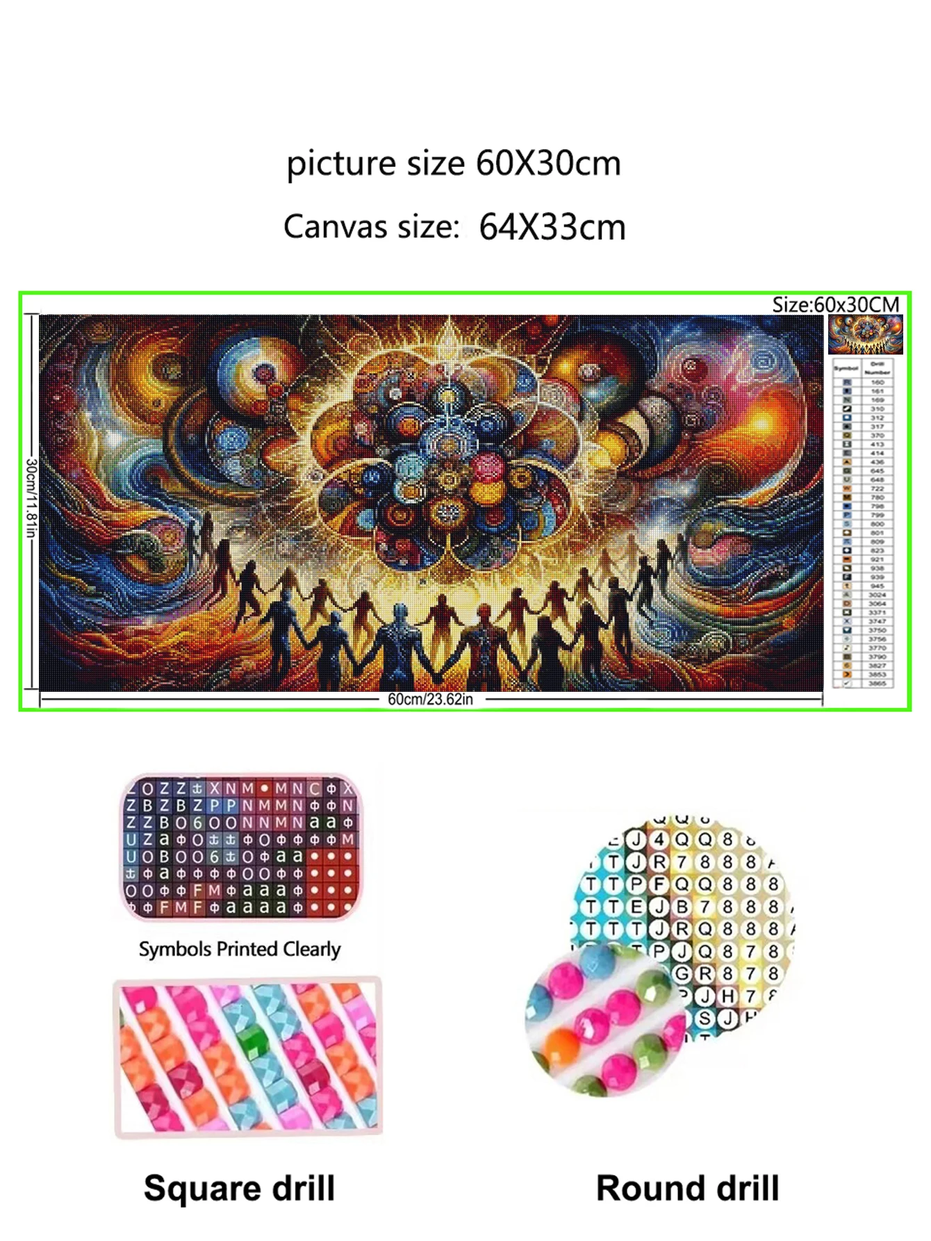 Large Diamond Painting Mysterious Mandala Dancing Woman Man Full Round/Square 5D Diy Diamond Embroidery For Adults Needlework