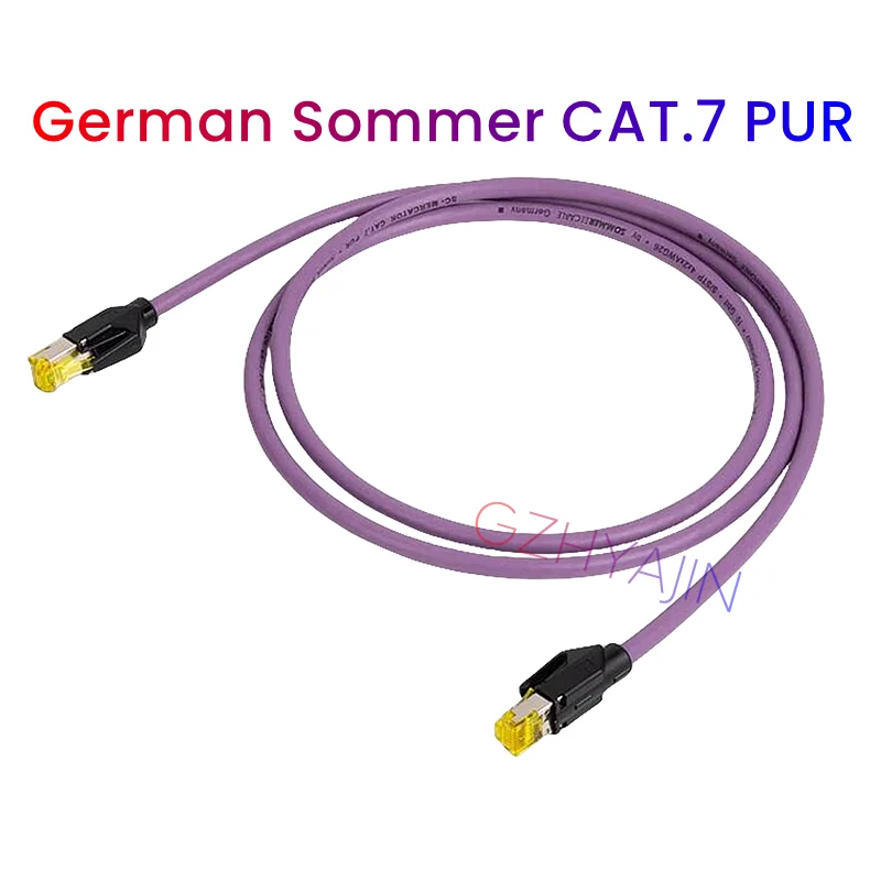 LHY Audio German Sommer CAT.7 PUR Audio Fever RJ45 Crystal Head Network Cable Switch Bridge Category 7 10G