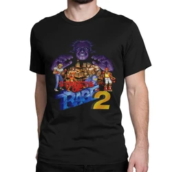 Streets of Rage 2 Men Women's T Shirts Genesis Vintage Game Tee Shirt Short Sleeve O Neck T-Shirt Cotton Plus Size Clothing