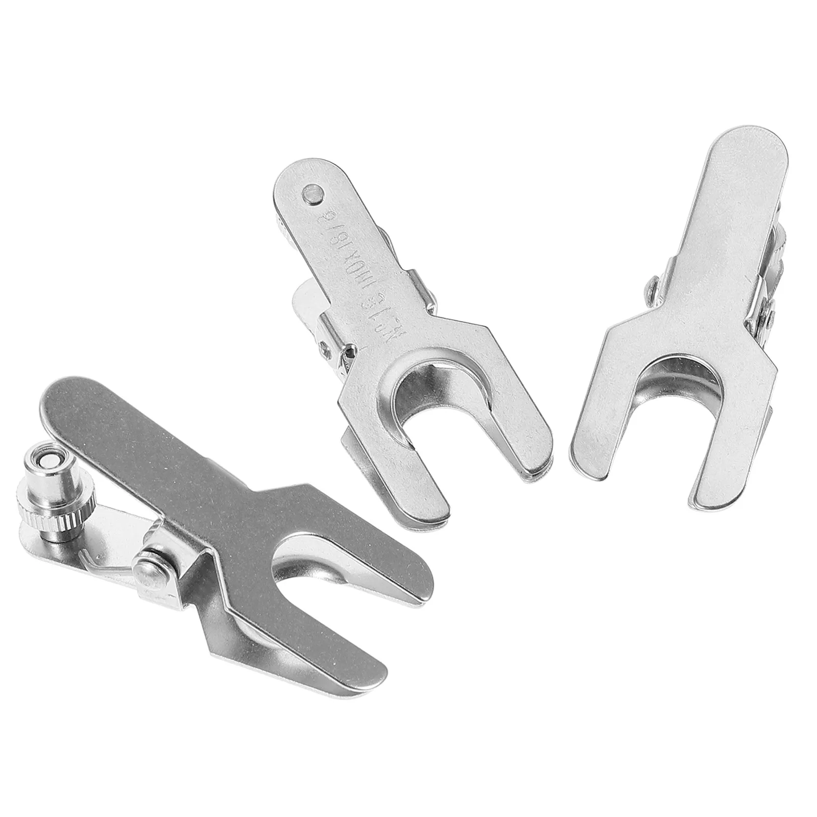 

3pcs Spherical Interface Clamps Stainless Steel Lab Tools Glassware Mounting Joints Pinch Clamping Accessories