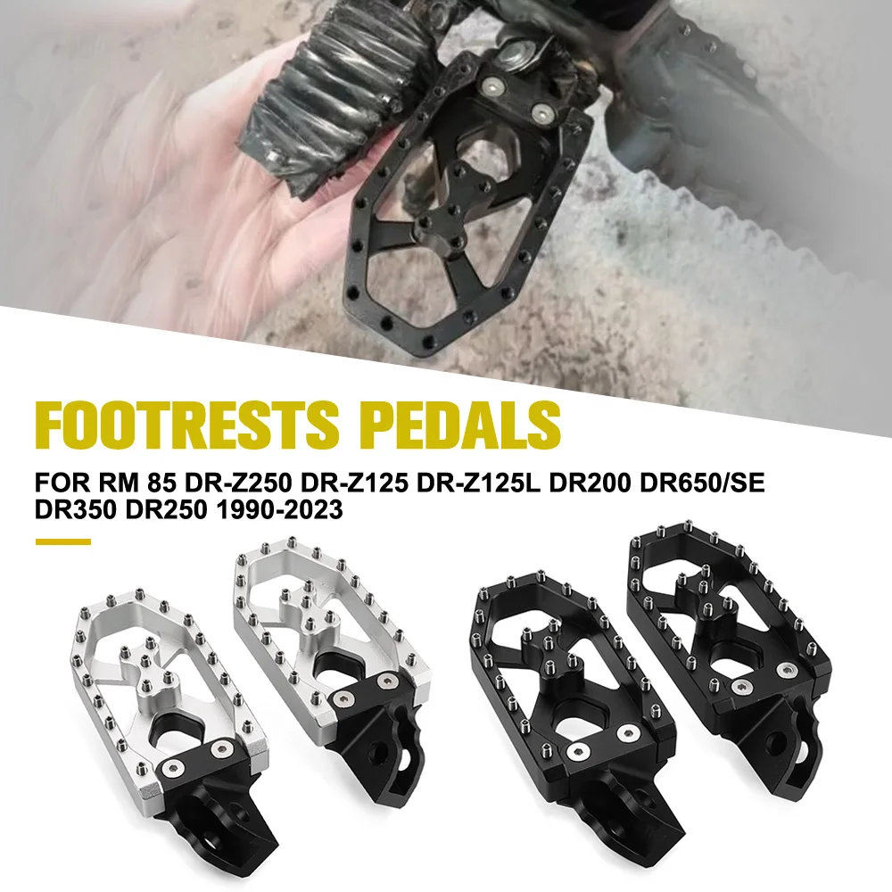 

Увеличенные широкие подножки для ног для мотоцикла Suzuki RM85 DR-Z250 DR-Z125 DR-Z125L DR200 DR650/SE DR350 DR250 1990-2023