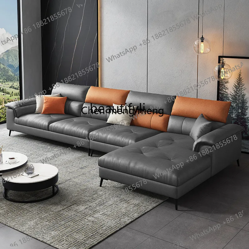 

Hot sales Italian leave-in technology cloth sofa light luxury Italian fabric sofa simple small apartment living room latex sofa