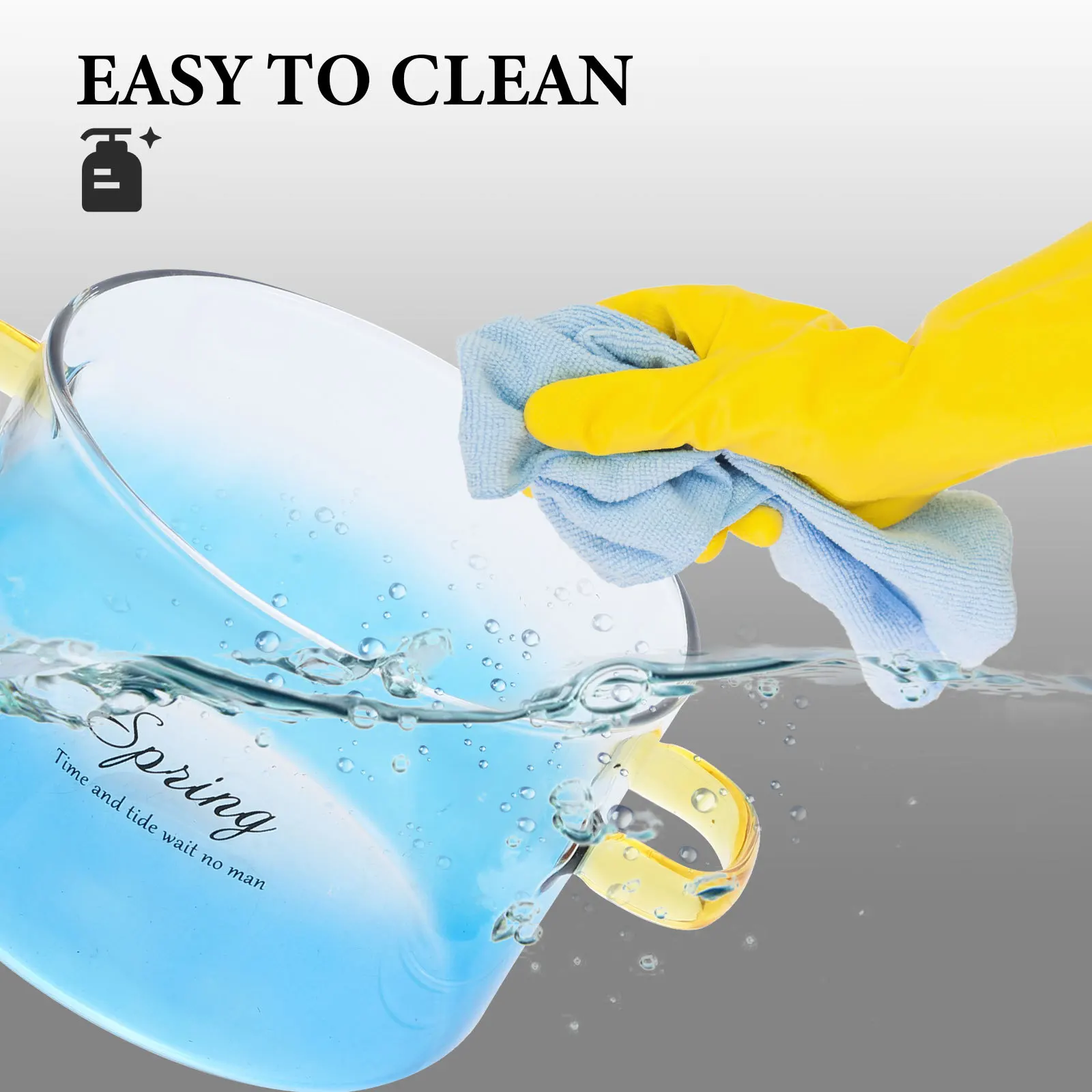 

Double Handle Heat Resistant Borosilicate Glass Cooking Pot Lid 1500ml Stovetop Stew Soup Milk Ramen Pan Glass Boiling Pot