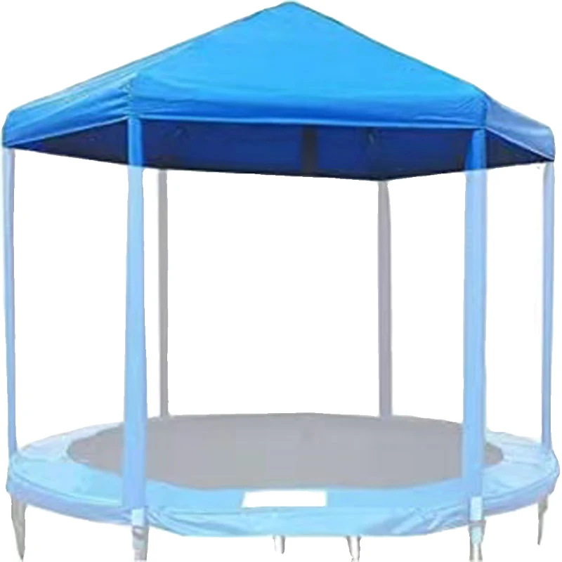Color Ceiling Trampoline Children's Fitness Outdoor Trampoline Park with Protective Net