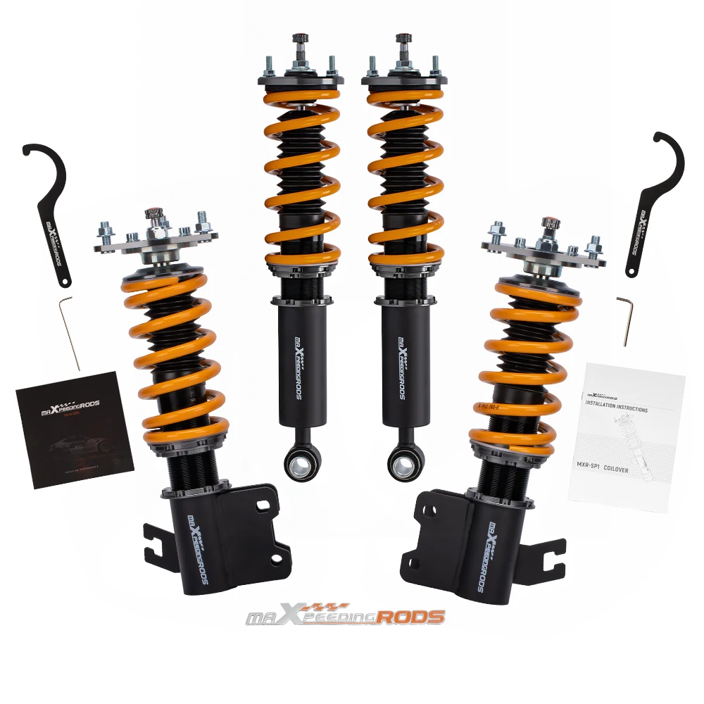 

MaXpeedingrods Adjustable Damper Coilovers Shock Absorber Suspension Struts for Nissan S13 180sx 200sx 89-94