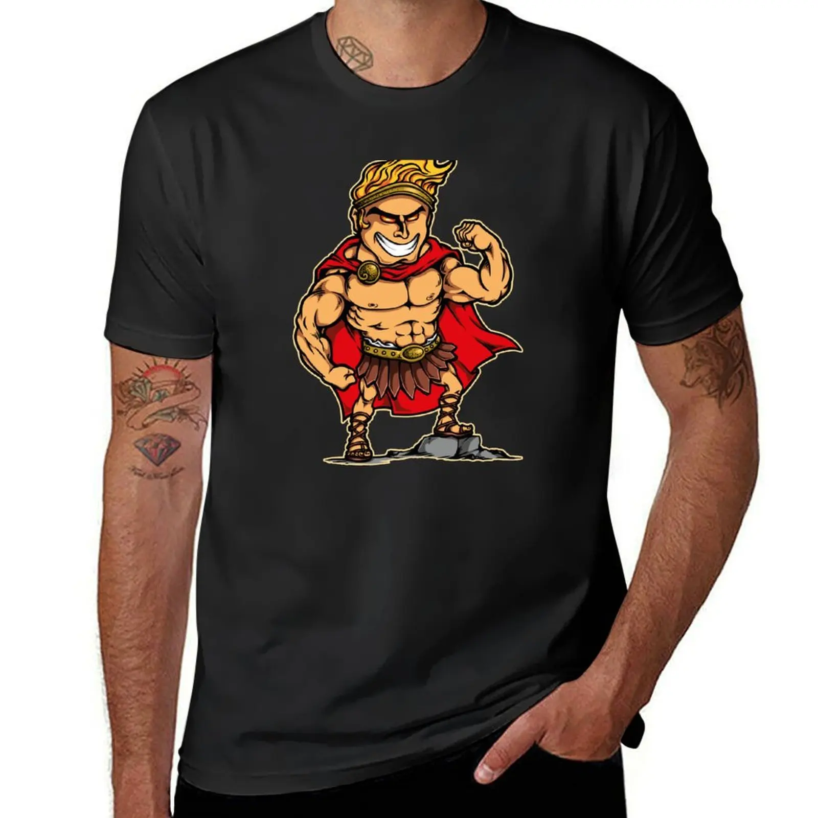 Hercules Cartoon T-shirt sweat cute tops mens plain t shirts