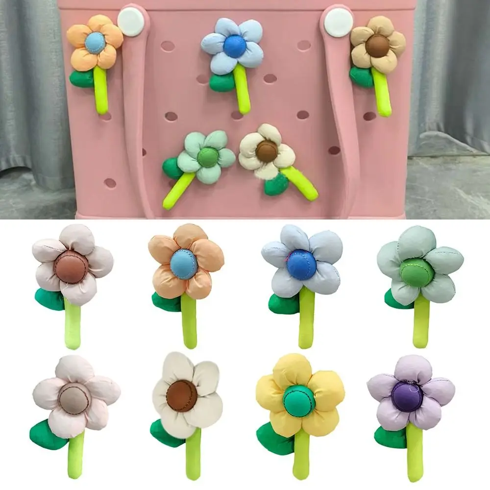 Cotton Charms for Bogg Bags Rubber Beach Bag DIY Beach Bag Accessories Charms Handbag Flowers for Bogg Bag/Beach Bag