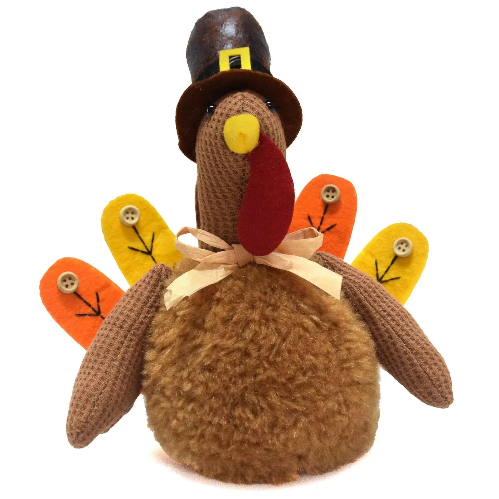 Plush Turkey Decoration Funny Thanksgiving Decor for Home Shelf Anniversary