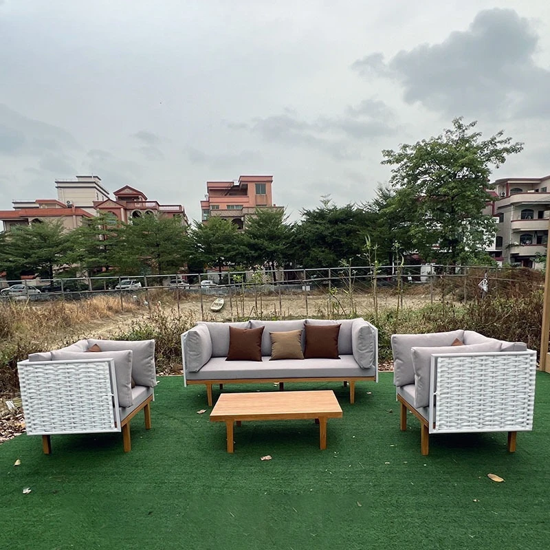 

Outdoor rattan sofa living room courtyard garden open-air balcony rattan chair waterproof and sun protection