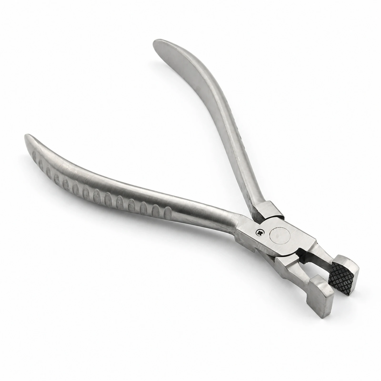 Stainless Steel Eyeglass Lens-Adjustment Plier Anti-Rust Eyeglass Plier with Textured Jaw Pads Eyeglasses Frame Pliers