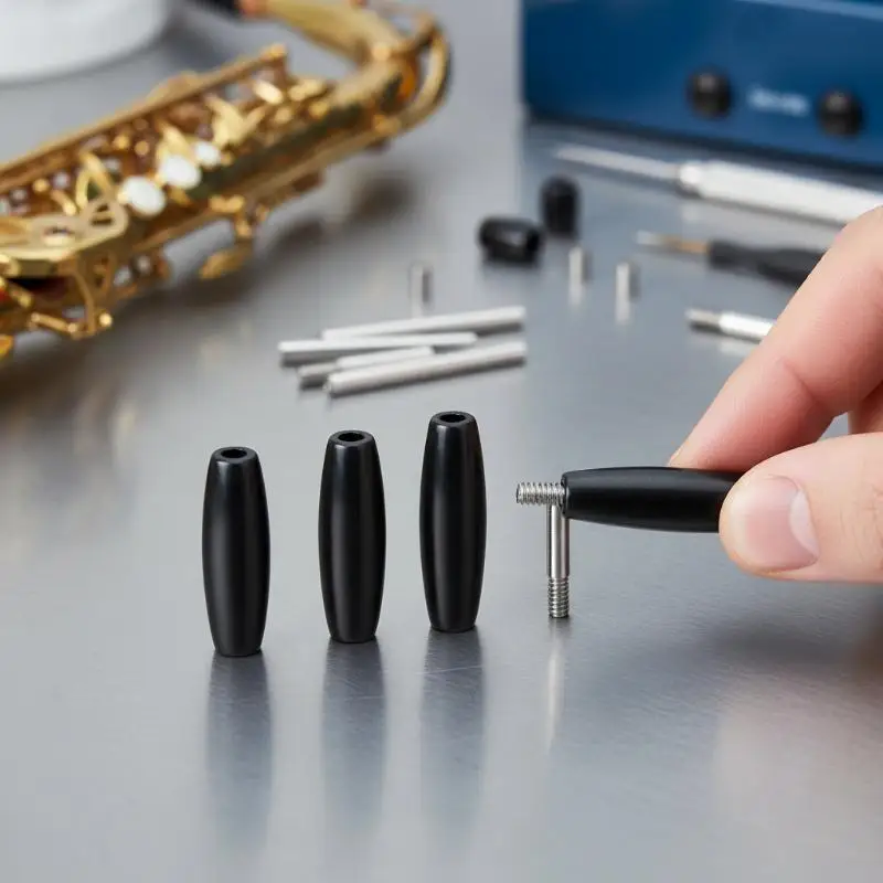 10Pcs/Set For Saxophone Tenor Alto Soprano Saxophone,Saxophone Repair Kit Bakelite Shaft With Rod Screw Repair Kits
