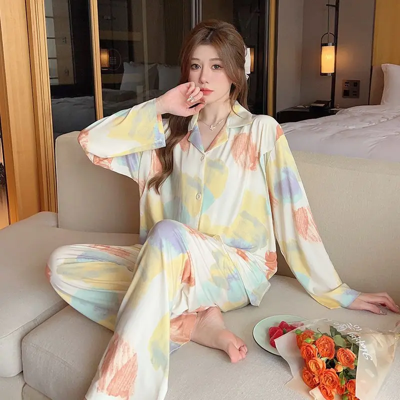 Pregnant Women Pajamas Modal Thin Confinement Clothing Large Size Adjustable Homewear Spring Casual Breathable Sleepwear Sets