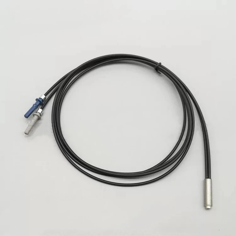 プラスチック光ファイバージャンパー 1 メートル M6-4501/4511 2 個カスタムメイド金属ネジ付きファイバーヘッド M3/M4/M6 ファイバーパッチコード