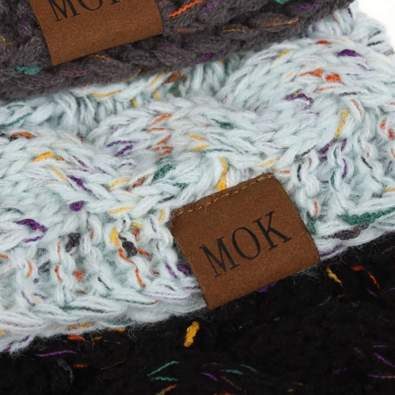 شتاء دافئ واسعة مطاطا رباط شعر أفخم عقال الصلبة واسعة عمامة الأذن دفئا هيرباند لينة إكسسوارات الشعر أغطية الرأس FADAI02