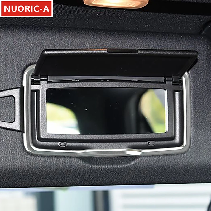 

Наклейка на автомобиль, декоративная рамка для косметического зеркала на переднюю крышу, для Mercedes Benz A, B, C, E, ML, CLA, GLE, GLC класса, аксессуары для интерьера