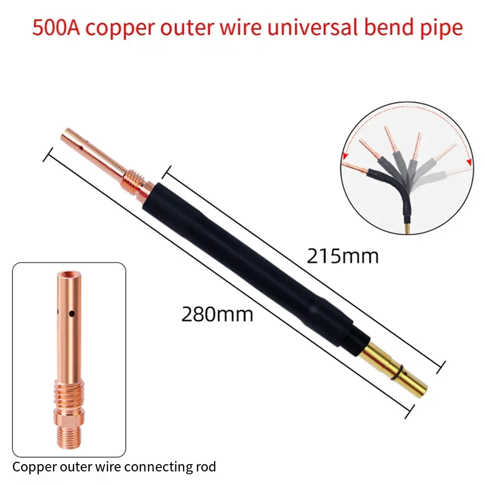 

Construction Site 500A Welding Torch Bending Rod Pure Copper Wire Standardized Design Tightness Guarantee Abrasion Resistance