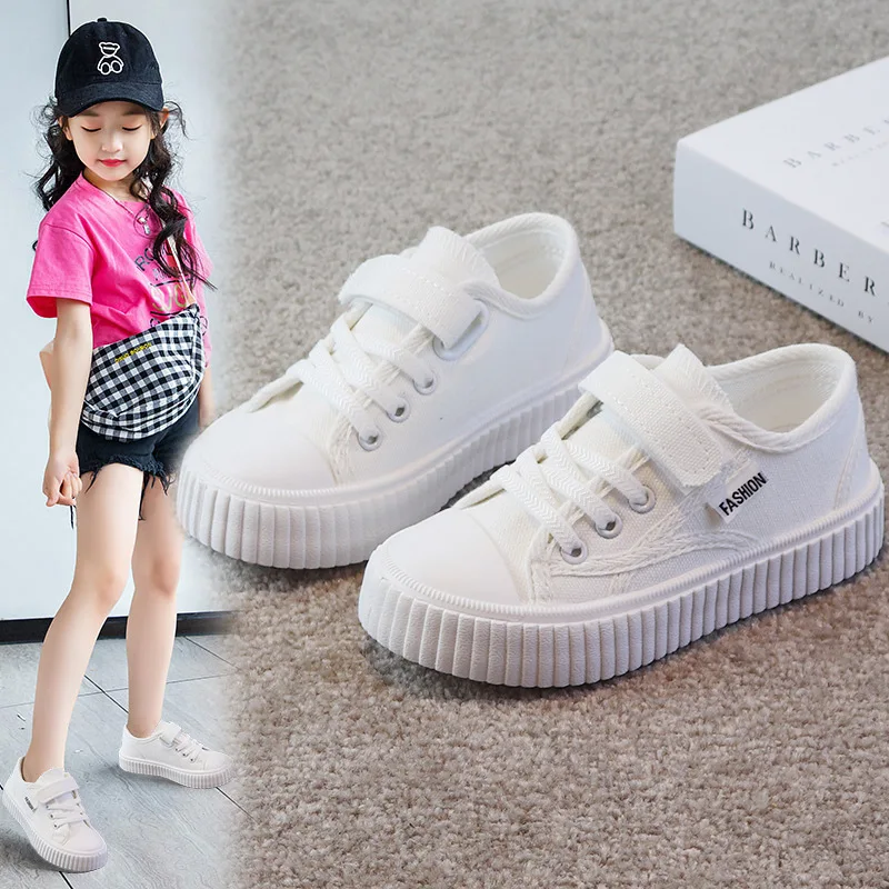 Zapatillas Niño Girls Shoes Girls Canvas Shoes 2024 Spring New Childrens Shoe Casual Soft Sole Girl Board Shoe Boy Cloth Shoe