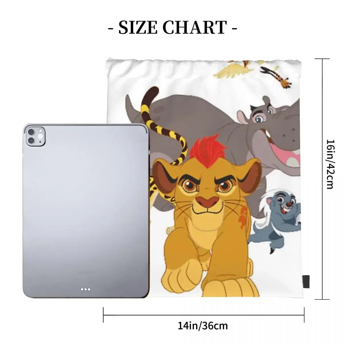 Lion Guard Backpacks Fashion Portable Drawstring Bags Drawstring Bundle Pocket Sports Bag Book Bags For Man Woman School