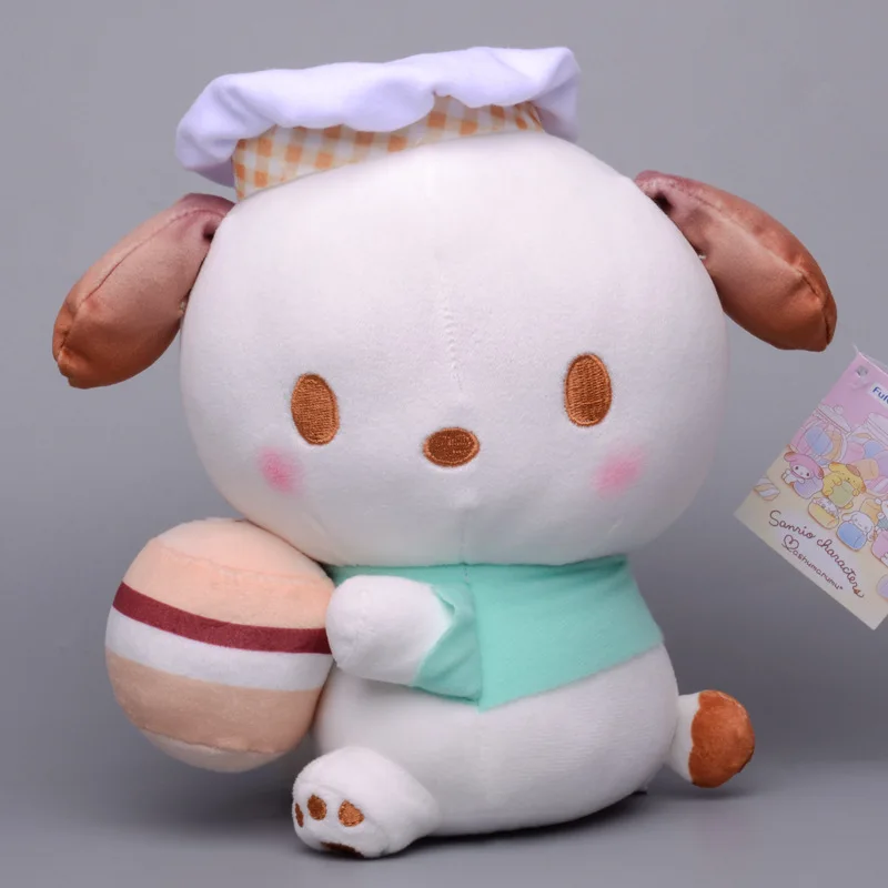 

Мультфильм Cinnamoroll Melody Kuromi Bread Chef Series, плюшевая игрушка, мягкая кукла, подушка, украшение для комнаты, подарки для детей