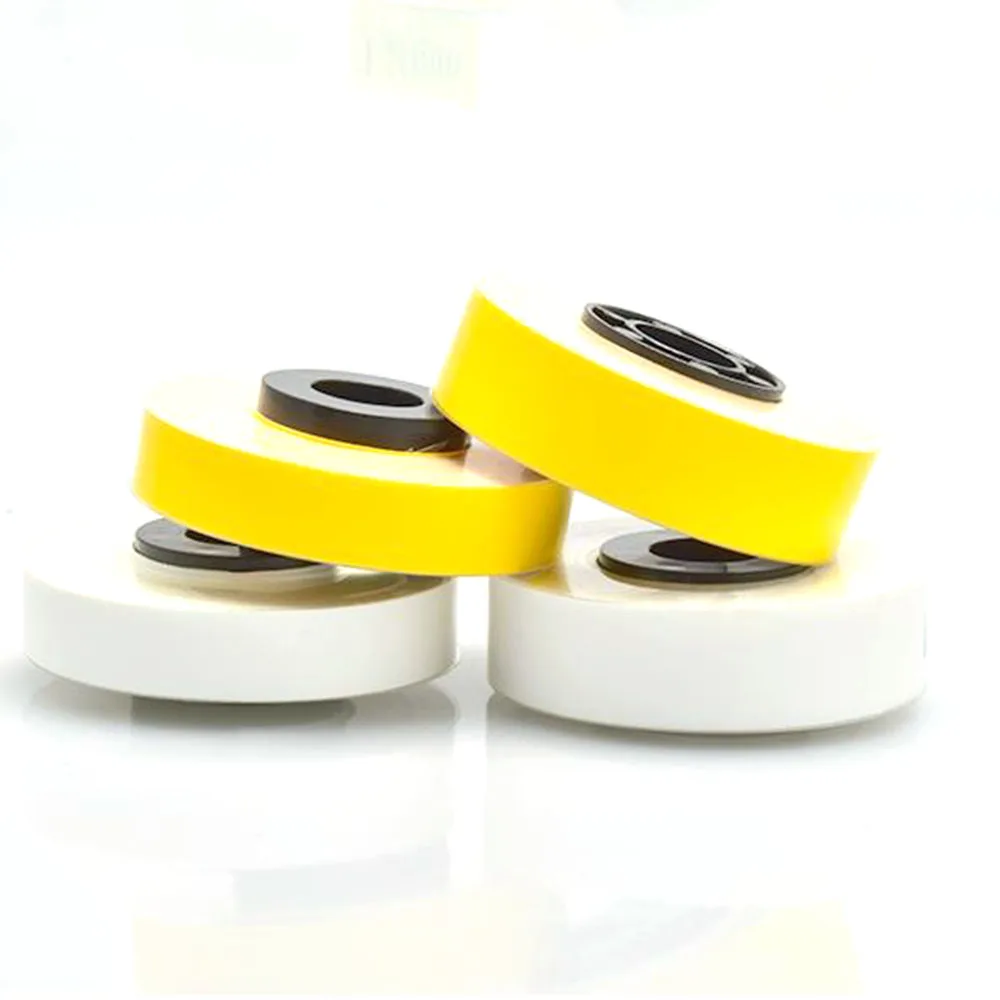 

5mm 9mm 12mm MAX Tape Label Core LM-TP305W LM-TP309W LM-TP312W White Yellow Sticker For Wire Marker ID Printer lm-380e,lm-390a