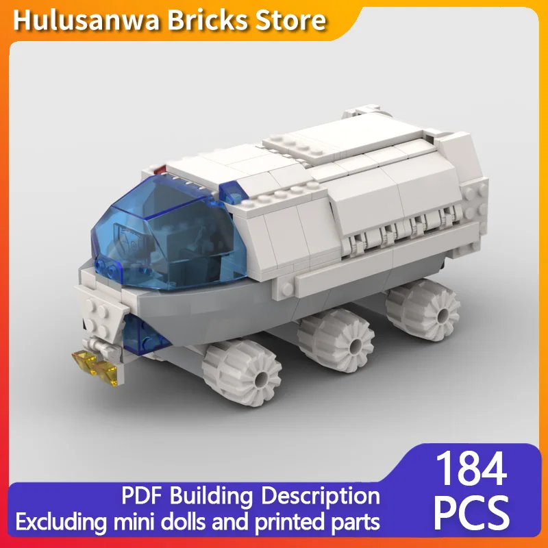 Space Police Planetary Rover Model MOC Building Bricks War Equipment Modular Technology Gifts Holiday Assemble Children Toy Suit