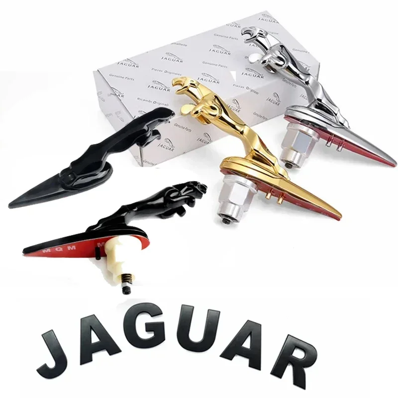 Etiqueta engomada de la cubierta del emblema del capó delantero del coche de Metal para el logotipo de Jaguar XF XE XJ XEL f-pace tijeras guitarra S X F tipo XFL Accesorios