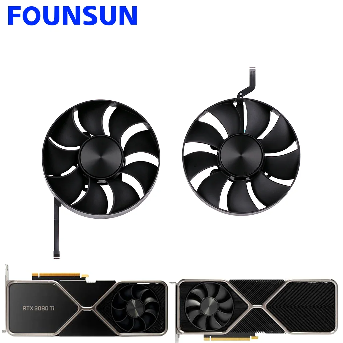 

AFB0912HD-02 DAPC0815B2UP003 85MM Cooling Fan For NVIDIA GeForce RTX 3080 3080Ti Founders Edition Graphics Card Cooler Fan