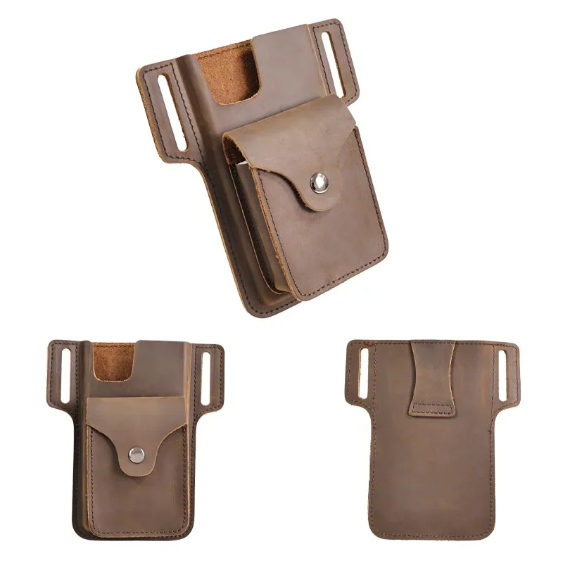 1pcLeather phone case leather beltbelt phone holder,leather phone case with small pocket, suitable for 15 Pro Max, 14 Pro Max,