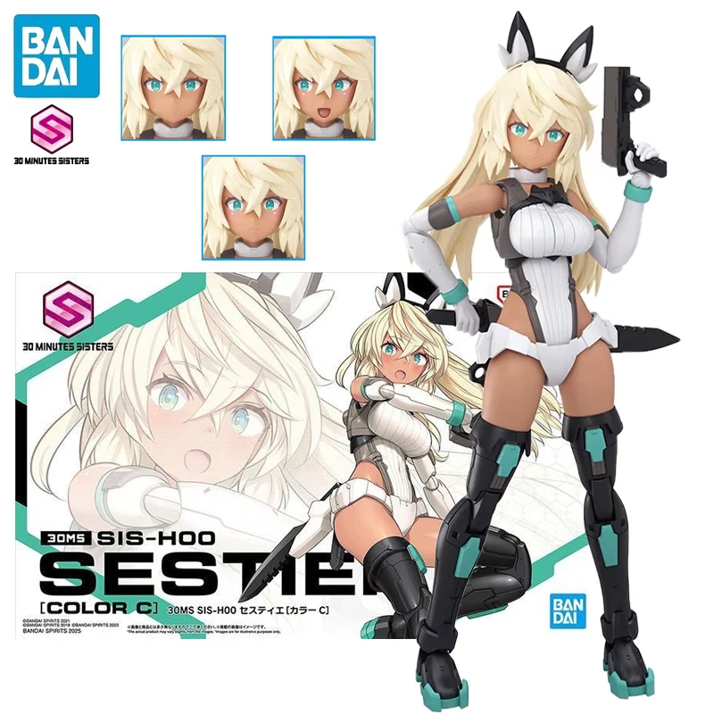 

In Stock BANDAI 30MS SIS-H00 Sestieh [Color C] Ver. Mobile Suit Girl Assembly Model Anime Action Figures Model Collection Toy