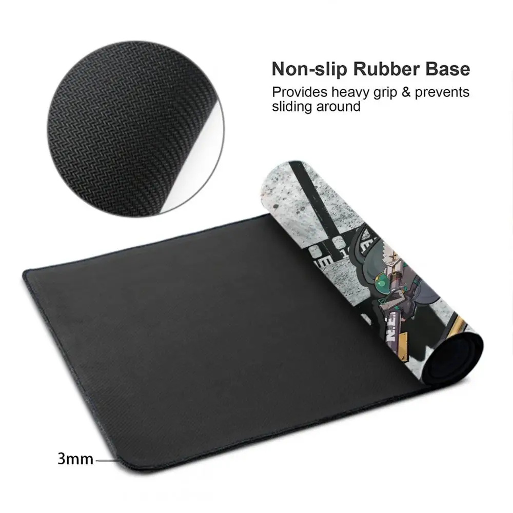 Zenless Zone Zero Qingyi Alas Mouse Komputer Besar Kantor XXL Pc Gamer Anti-selip Alas Meja Mousepad Keyboard Karpet Permainan Karet