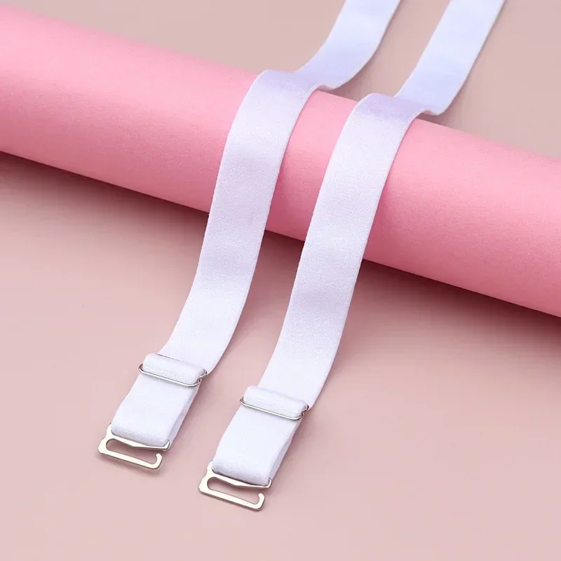 Shoulder Straps of Bra Accessories Adjustable High Elastic Strap with Metal Adjustment Buckle Underwear Replacement Bra Straps