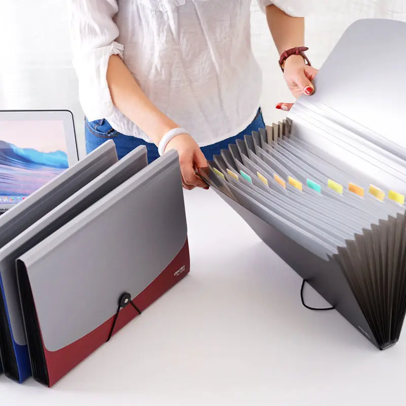New Multi-layer Test Paper Bag Organ Bag A4 Data Storage Bag Student Office Portable Folder Office Stationery Office Accessories