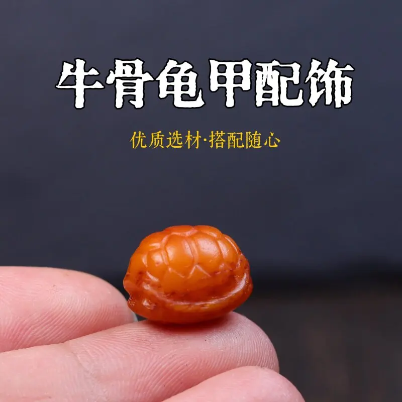 

Hand Carved Tibetan Yak Bone Fortune Turtle Shell Buddha Head Back Cloud Pendant Charm For DIY Mala Bracelet Spiritual Amulet