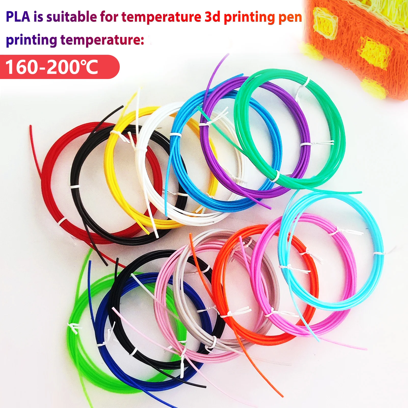 32-Color PLA 3D Pen Filament Refills 2