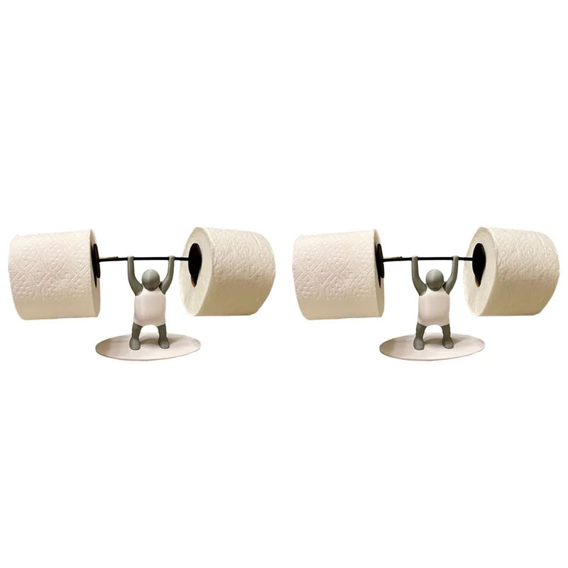 

AB15-2X Фитнес Тяжелая атлетика Человек Держатель туалетной бумаги Интересное украшение для ванной комнаты Держатель для бумаги с 3D принтом