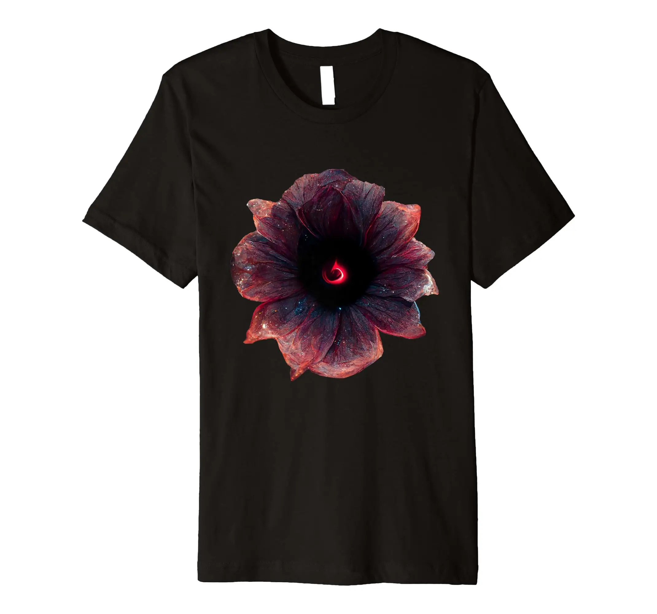 

Red Space Flower With Purple - Cool Graphic Design T-Shirt