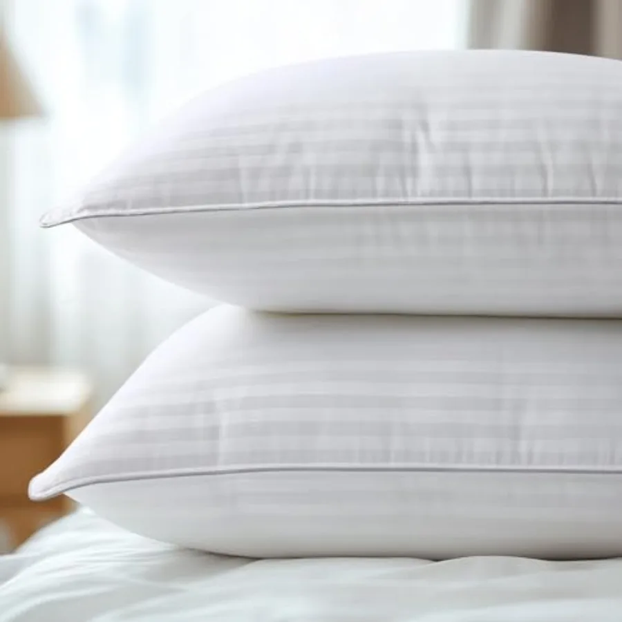 

Bed Pillows Size Set of 2 Hotel Collection Down Alternative Pillows for Side Back or Stomach Sleepers Stable Neck Support
